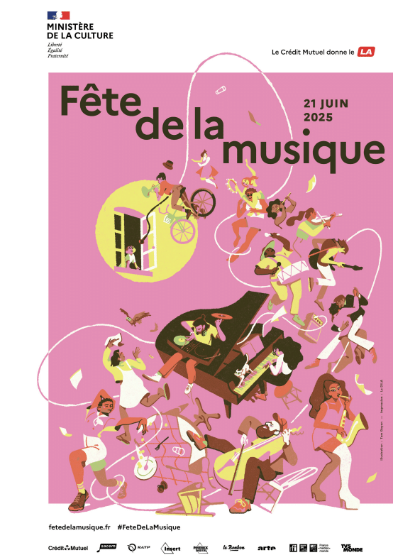 Affiche de la fête de la musique 2025