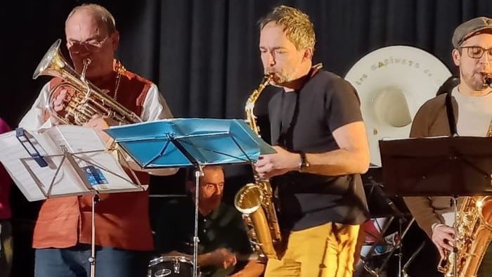 Photo de la fanfare en concert