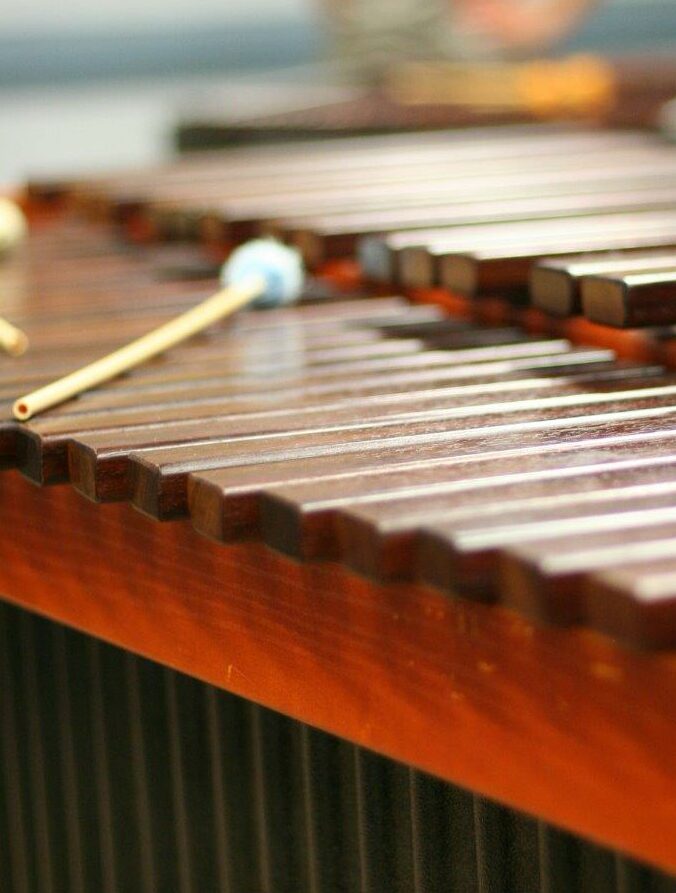 Photo d'un xylophone en gros plan